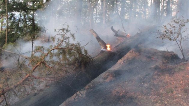 Po��r na K��ov�m vrchu v Adr�pachu (11.8.2015).