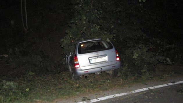 Mlad idi vezouc dva pasary dostal na silnici mezi Sudkovem a Lesnic smyk, protoe jel pli rychle, a havaroval. Nsledn se navc ukzalo, e dil opil.