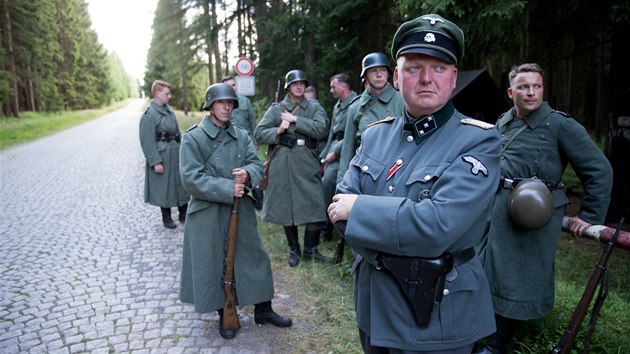 Z natáení filmu Anthropoid v Brdech 21. ervence 2015