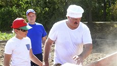 Alexandr Lukaenko se nechal na podzim 2015 bhem kampan ped prezidentskými volbami natoit, jak sbírá se synem brambory u své minské rezidence. Podle tisku naplnili sedmdesát pytl.