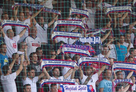 Fanoušci Hajduku Split. 
