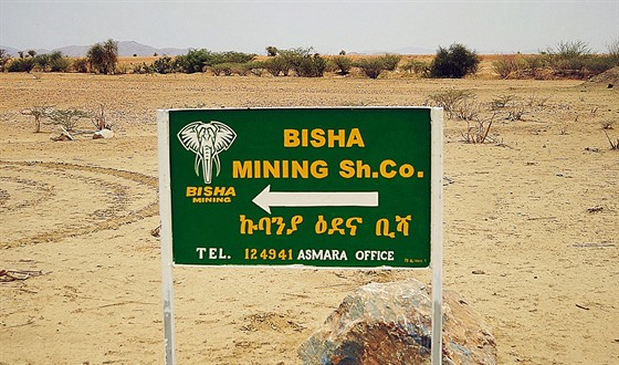 Důl Biša je největším funkčním dolem v Eritreji.