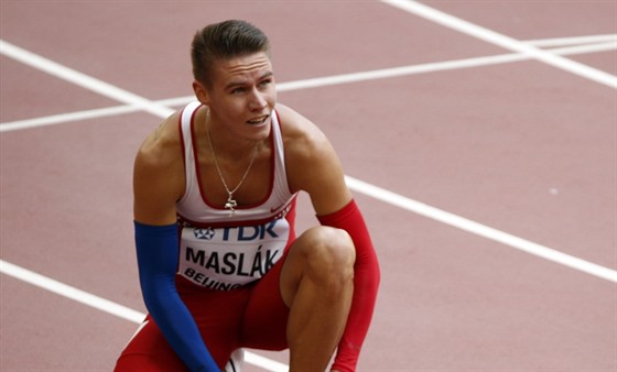 Sprinter Pavel Maslák ukončil své vystoupení na MS v Pekingu už v rozběhu.