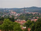 Pohled na polské město Walbrzych (28. srpna 2015)