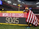Americký desetiboja Ashton Eaton vytvoil na MS v Pekingu svtový rekord.