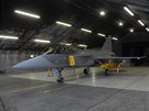 Gripen eských vzduných sil na základn v Keflavíku na Islandu