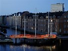 Nový kodaský most Cirkelbroen od architekta Olafura Eliassona.