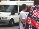 Fanouky Hajduku Split v Liberci hlídá policie