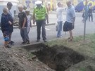 Dlníci vykopali v centru Olomouce leteckou pumu