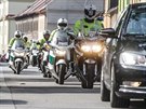 Na dopravní akce se sjeli policisté na motorkách ze ty kraj.