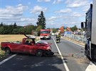 Váná dopravní nehoda v Olbramovicích na Beneovsku (25.8.2015).