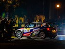 M�stsk� rychlostn� zkou�ka p�i Barum Czech Rally 2014. Na sn�mku v�z Romana...