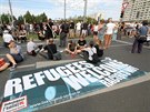 V saských Dráanech se uskutenila demonstrace na podporu uprchlík (29. srpna...