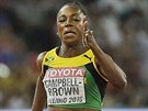 Veronica Campbellová-Brownová z Jamajky si bí pro finále MS v Pekingu na...