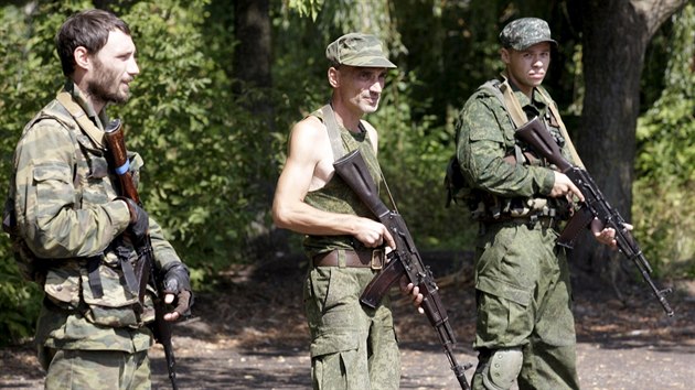 Vcvik separatistickho batalionu Pjatnaka v Doncku (19. srpna 2015)