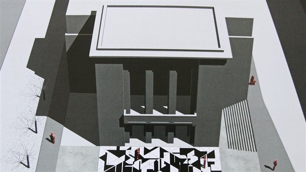 Autorem n�vrhu mozaikov� dla�by je uzn�van� architekt Josef Pleskot.