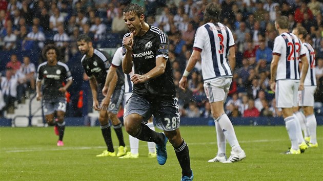 Azpilicueta z Chelsea slav gl v utkn proti West Bromwichi.