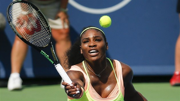 Serena Williamsov ve finle turnaje v Cincinnati.