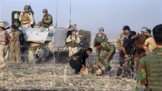 Kurdská ofenziva proti Islámskému státu nedaleko Kirkúku (26. srpna 2015)
