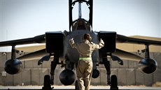 Letoun Tornado GR.4 britského Královského letectva na základn Kandahár v...