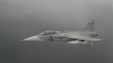 Gripen eských vzduných sil nad Islandem