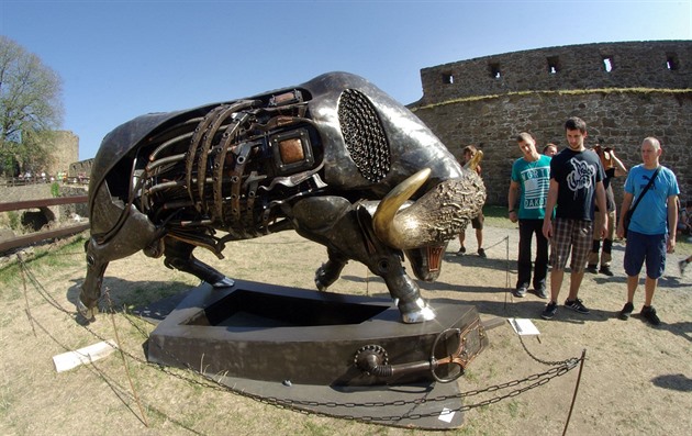 Na akci Hefaiston dorazilo na hrad Helftýn více ne deset tisíc lidí. Kováe...