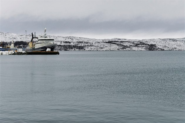 P�ístav v norském m�st� Kirkenes na archivním snímku