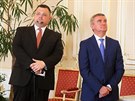 editel hradního protokolu Jindich Forejt (vlevo) a kanclé Vratislav Myná...