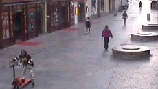 Zlodj ukradl v centru Prahy vozík na palety