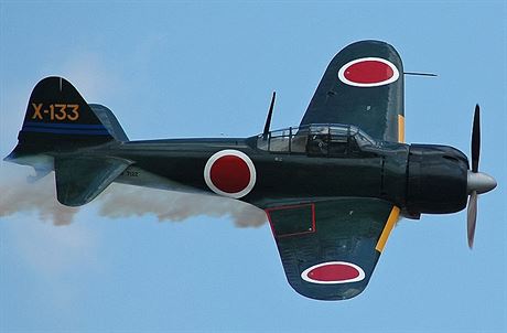 Japonský stíhací letoun Mitsubishi A6M Zero z druhé svtové války. (29. záí...