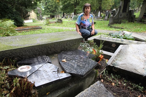 Han Petrákové zbyly z rodinné hrobky po ádní zlodje kov jen alostné...