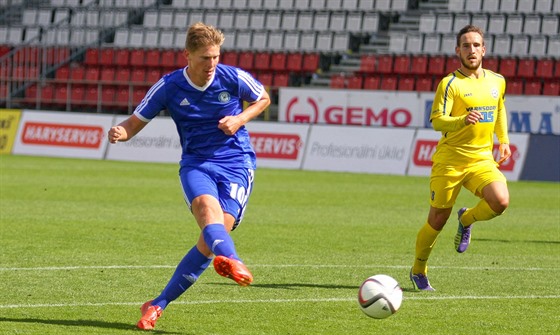 Jakub Rolinc v modrém dresu Olomouce