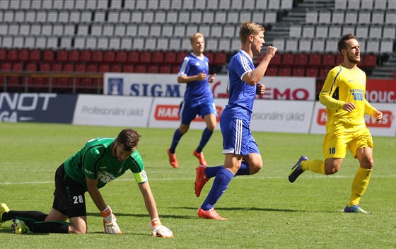 Momentka z duelu Olomouc B - Varnsdorf.