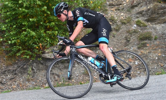 Chris Froome na trati Vuelty