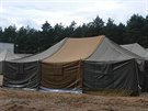 V Beclavi pro uprchlíky staví stany