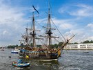 Sail Amsterdam 2015 hostil také repliky historických plachetnic.