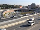 Výstavba tunelového komplexu Blanka - stavenit Malovanka (7. záí 2010).