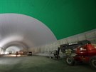 Výstavba tunelového komplexu Blanka - stavenit Patokova 18. 12. 2012.