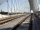 Výstavba tunelového komplexu Blanka - stavenit Trojský most 15. 11. 2013.
