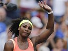 Americká tenistka Serena Williamsová po vítzném duelu s krajankou Madison...