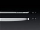 Porovnání hmotnosti nového iPad Pro a prvního iPadu.