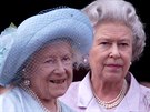 Královna Albta II. a královna matka (Londýn, 4. srpna 2000)