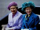 Královna Albta II. a princezna Margaret (27. kvtna 1993)