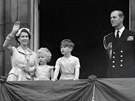 Královna Albta II., princezna Anna, princ Charles a princ Philip (Londýn, 15....