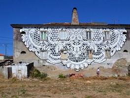 Ped asem zkrálila nkteré domy v polském mst Bobowa. Obí graffiti...