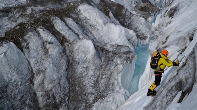 Tomáš Petreček při výstupu na Gasherbrum I.