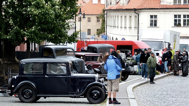 Naten filmu Anthropoid pokraovalo na Pohoelci v Praze 1.