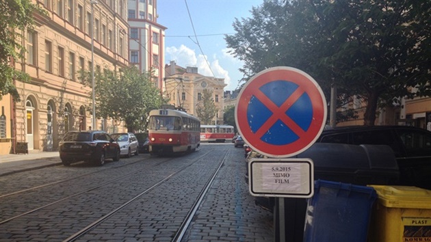 Filmování v Praze. Ilustra�ní foto