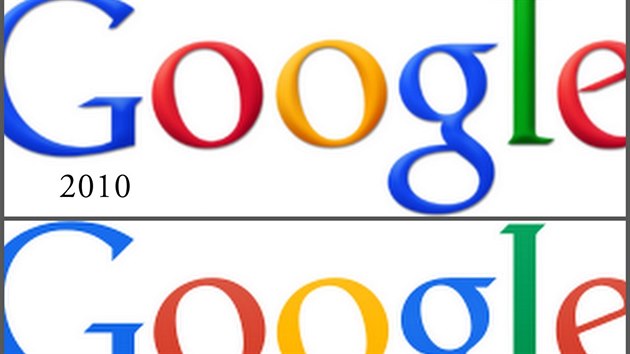 Zmna log spolenosti Google od potk a po rok 2015