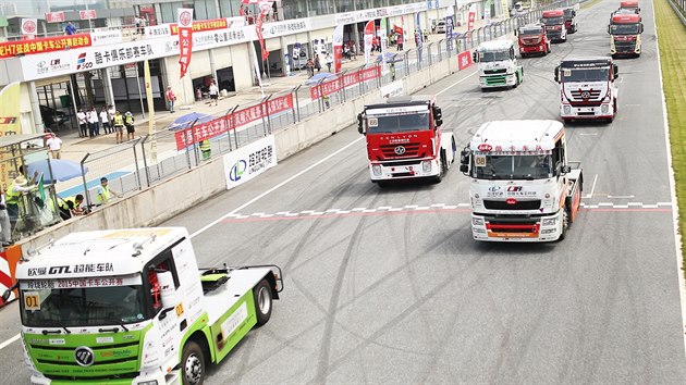 Momentka ze zvod China Truck Racing Championship.